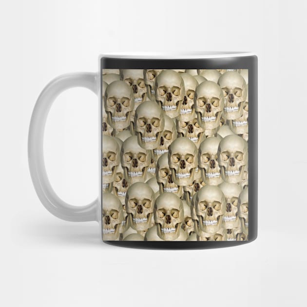 repeating skull pattern by STORMYMADE